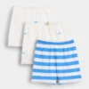 Baby First Favorites Shorts i ekologisk bomull med dragkedja (3-pack)