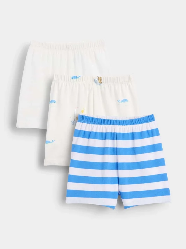 Baby First Favorites Shorts i ekologisk bomull med dragkedja (3-pack)