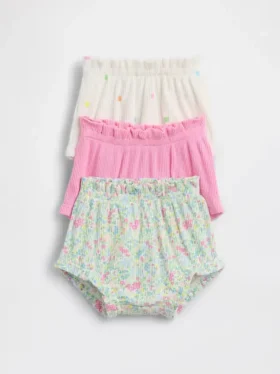 Baby First Favorites Tinyrib-bloomers med volanger (3-pack)