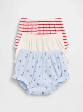 Baby First Favorites Tinyrib-bloomers med volanger (3-pack)