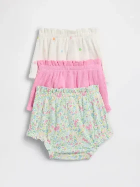 Baby First Favorites Tinyrib-bloomers med volanger (3-pack)