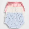 Baby First Favorites Tinyrib-bloomers med volanger (3-pack)