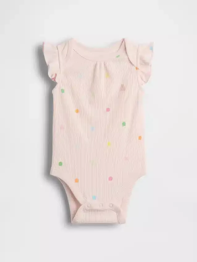 Baby First Favorites Tinyrib-bodysuit med prickar
