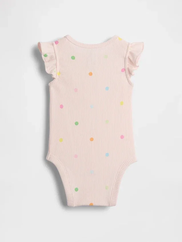 Baby First Favorites Tinyrib-bodysuit med prickar