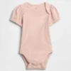 Baby First Favorites Tinyrib-bodysuit med puffärmar
