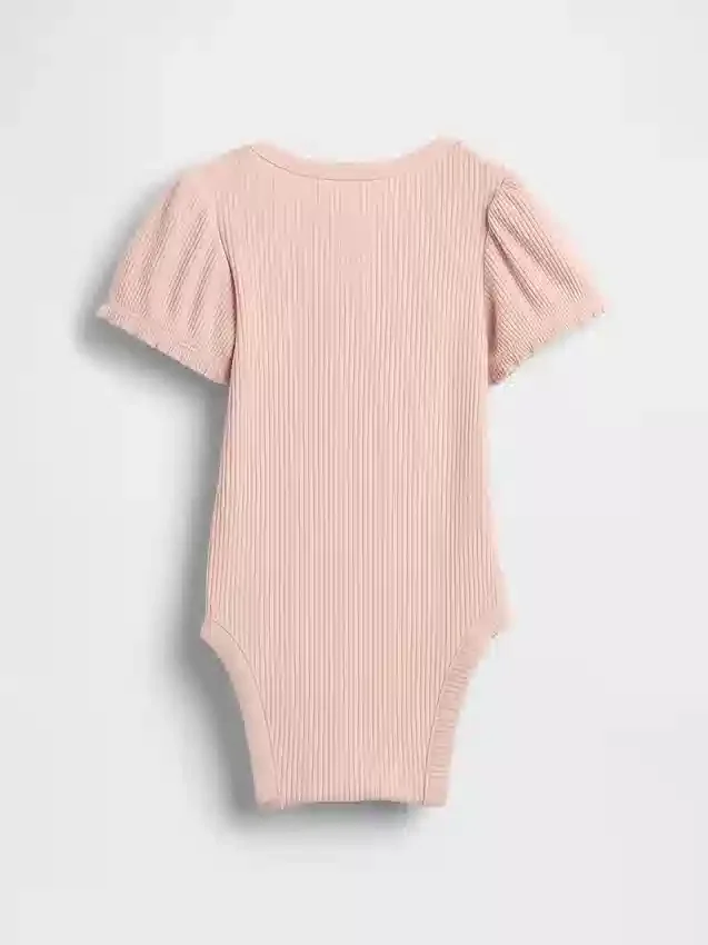 Baby First Favorites Tinyrib-bodysuit med puffärmar