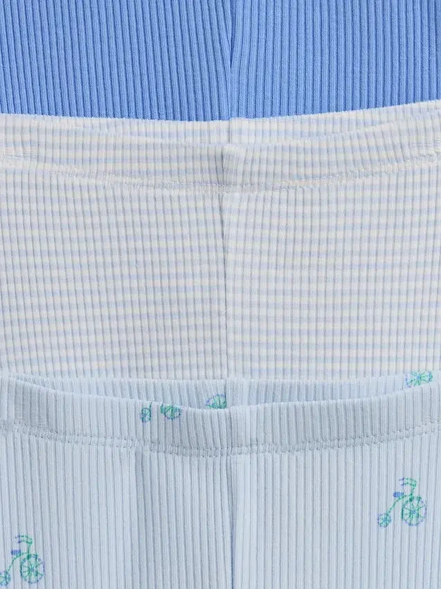 Baby First Favorites Tinyrib-byxor med resår i midjan (3-pack)