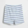 Baby First Favorites Tinyrib Stripe Pull-On Shorts