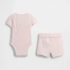 Baby Grow-With-Me Tinyrib-set med shorts