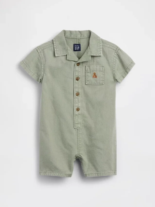 Baby-jeansheldress med fickor