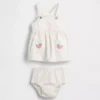 Baby-jeansset med jordgubbsmönster