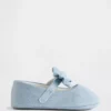 Baby-Mary Jane-skor i denim med rosett