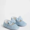 Baby-Mary Jane-skor i denim med rosett