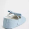 Baby-Mary Jane-skor i denim med rosett