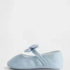 Baby-Mary Jane-skor i denim med rosett