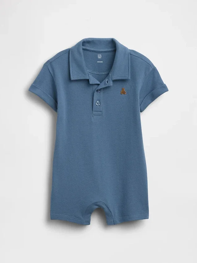 Baby Pique Pikétröja Shorty-heldressar