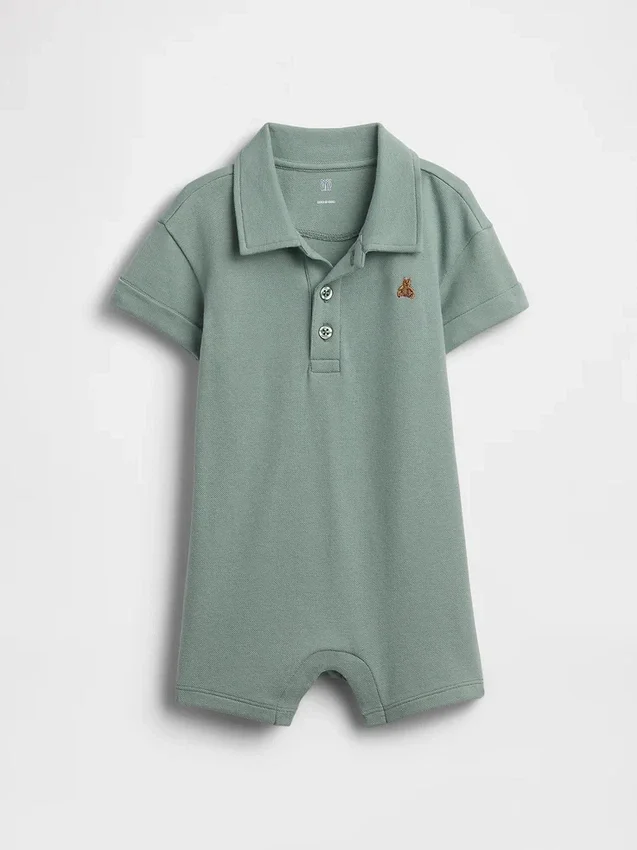 Baby Pique Pikétröja Shorty-heldressar