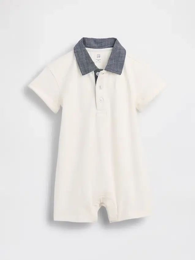 Baby Pique Pikétröja Shorty-heldressar