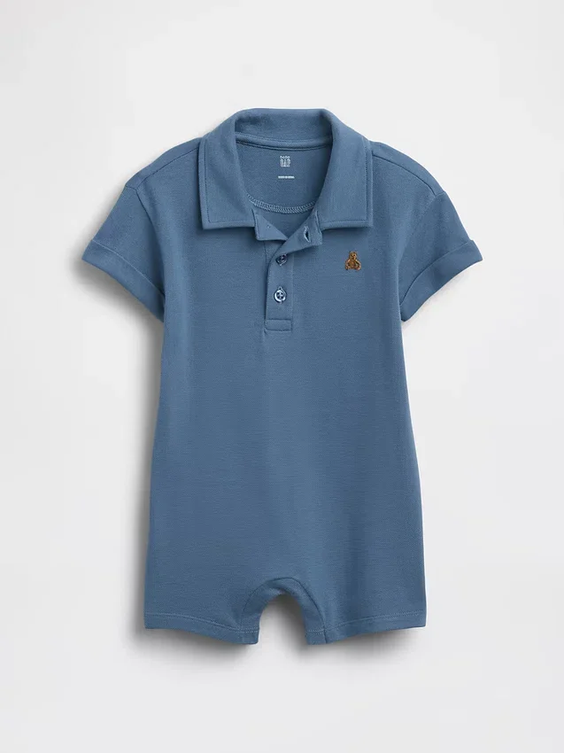 Baby Pique Pikétröja Shorty-heldressar
