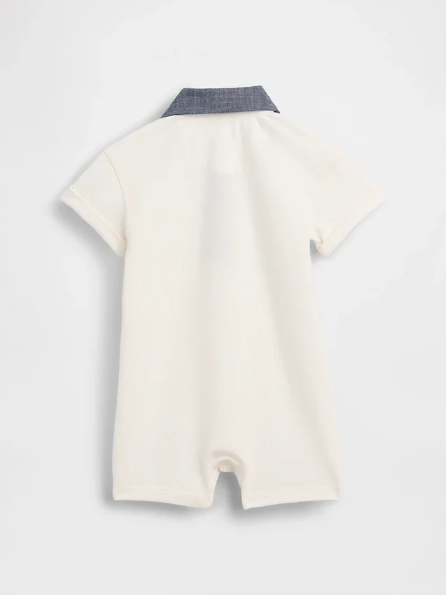 Baby Pique Pikétröja Shorty-heldressar