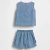 Baby-set i denim med fickor