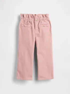 Baby & Småbarn-jeans i sammet med rosett