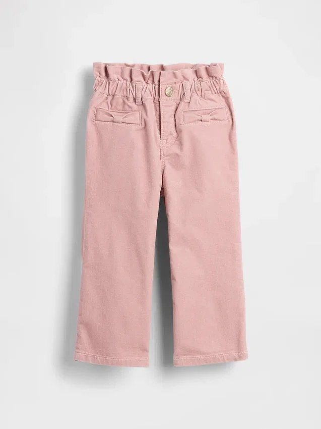 Baby & Småbarn-jeans i sammet med rosett