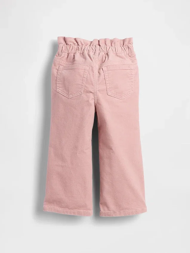 Baby & Småbarn-jeans i sammet med rosett