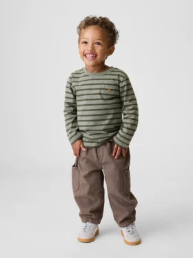 Baby & Småbarn-Jeans med björnfickor och dragkedja