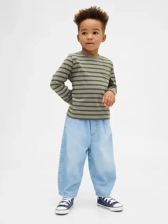 Baby & Småbarn-Jeans med dragkedja