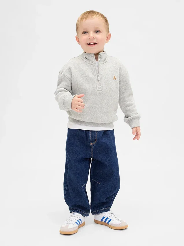 Baby & Småbarn-Jeans med dragkedja