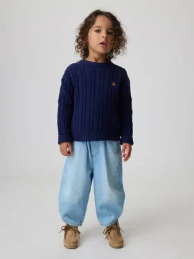 Baby & Småbarn-Jeans med dragkedja