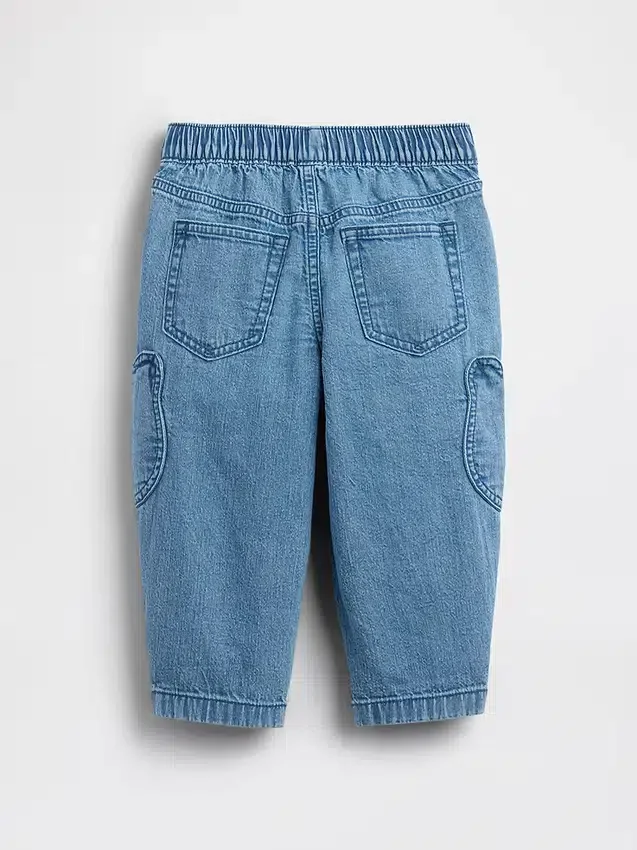 Baby & Småbarn-jeans med fickor och dragkedja i Brannan Bear-design