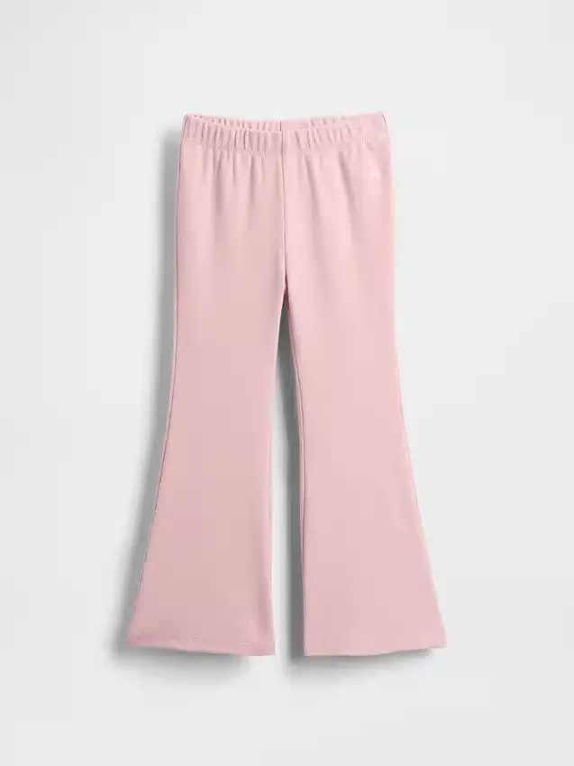 Baby & Småbarn – mix-and-match-leggings med utsvängda ben i ribbstickat