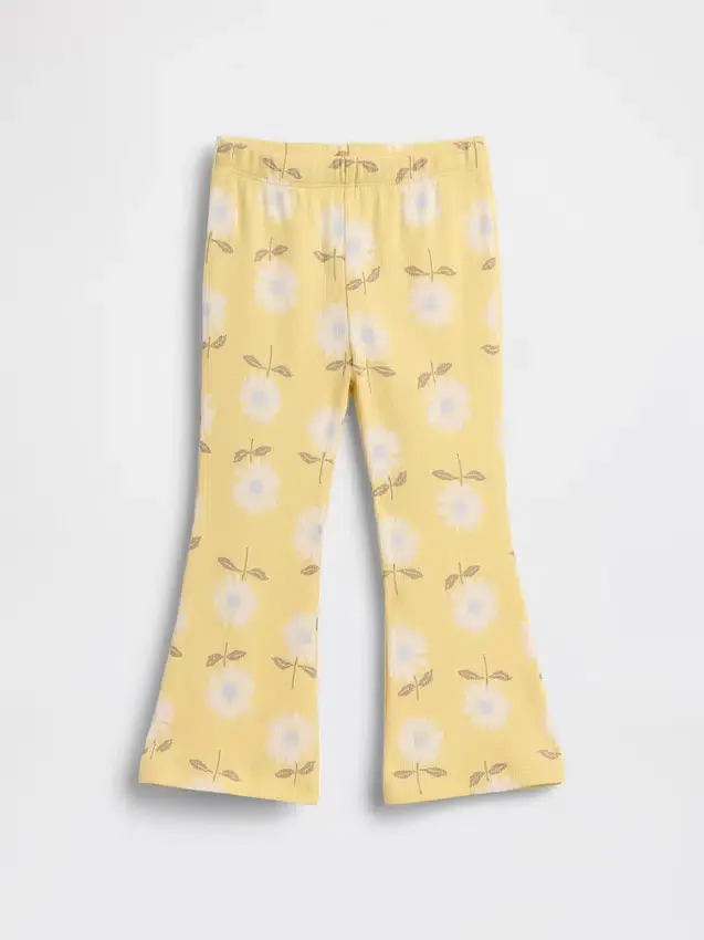 Baby & Småbarn – mix-and-match-leggings med utsvängda ben i ribbstickat