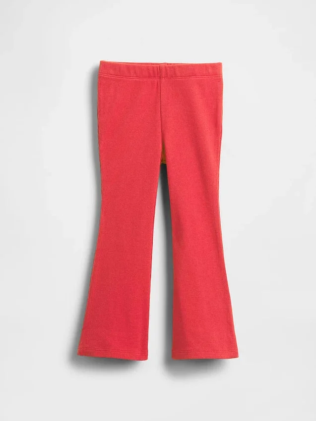 Baby & Småbarn – mix-and-match-leggings med utsvängda ben i ribbstickat