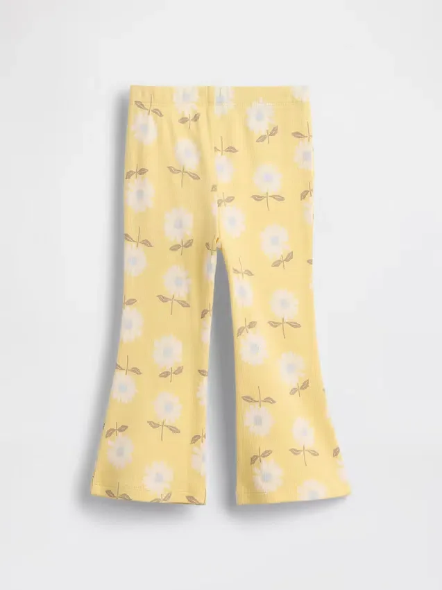 Baby & Småbarn – mix-and-match-leggings med utsvängda ben i ribbstickat
