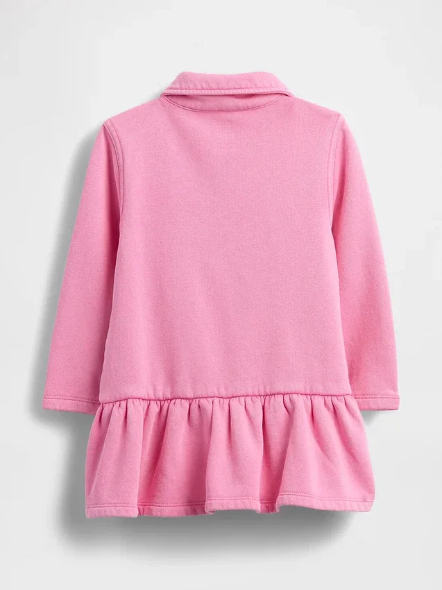 Baby & Småbarn-modellen av sweatshirtklänning med halv dragkedja för spädbarn och småbarn