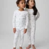 Baby & Småbarn-pyjamas-set i ekologisk borstad bomull med Nalle Puh-motiv för spädbarn och småbarn