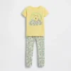 Baby & Småbarn-pyjamas-set i ekologisk borstad bomull med Nalle Puh-motiv för spädbarn och småbarn