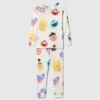 Baby & Småbarn Pyjamas-set i ekologisk borstad bomull med Sesamstaden-motiv för spädbarn och småbarn