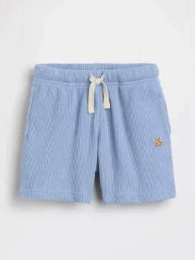 Baby & Småbarn-shorts i våffelstickning med dragkedja