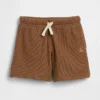 Baby & Småbarn-shorts i våffelstickning med dragkedja