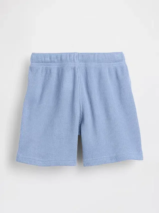 Baby & Småbarn-shorts i våffelstickning med dragkedja