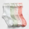 Baby & Småbarn-strumpor med spetskant och pointelle-mönster (4-pack)