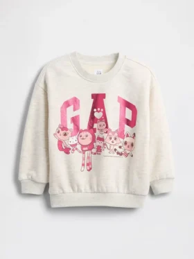 Baby & Småbarn-sweatshirt i Vintagesoft med Gabby Cat-logotyp