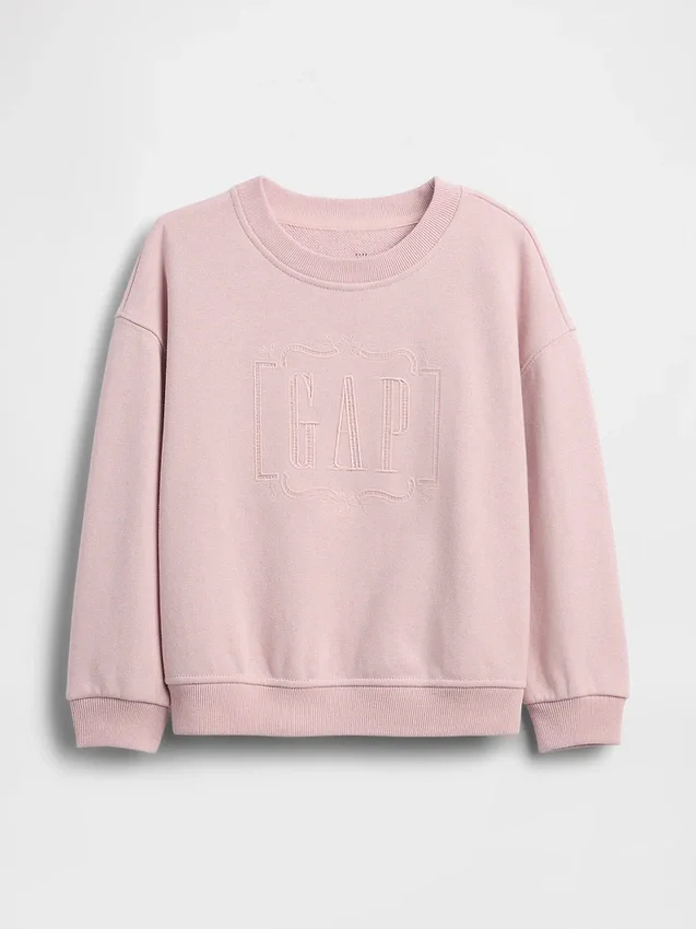 Baby & Småbarn-tröja i Vintagesoft-frotté med broderad logotyp