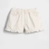 Baby & Småbarns denim shorts med volanger och dragkedja