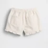 Baby & Småbarns denim shorts med volanger och dragkedja