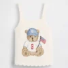 Baby & Småbarns tröja med Brannan Bear Americana-motiv